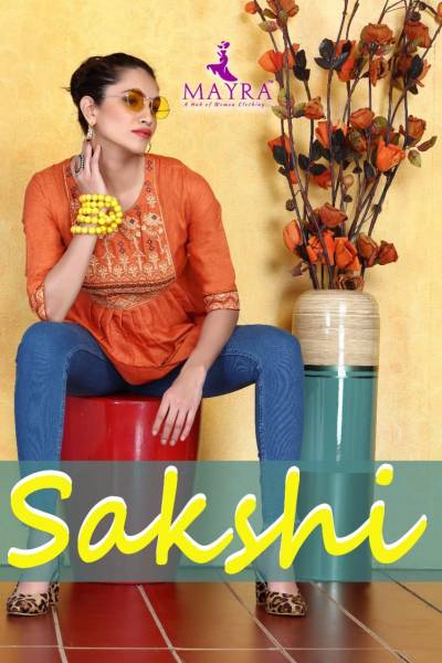 Sakshi By Mayra Fancy Embroidered Short Top Collection